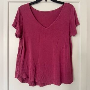 Rue21 V-Neck Berry Shirt